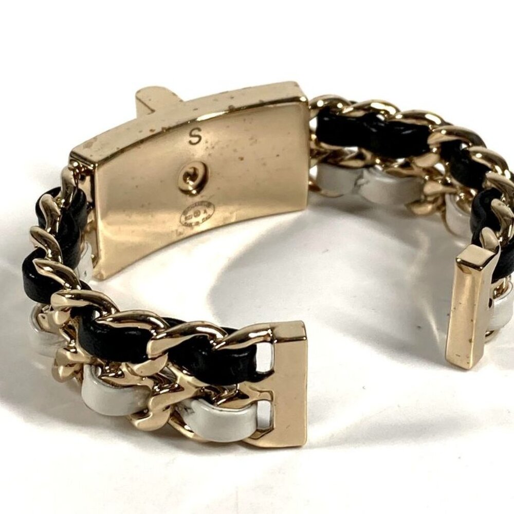 Chanel Bangle CC Logo Chain Metal Black - Picture 3 of 8